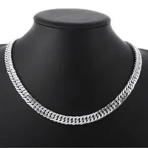 Width 6mm Silver Necklaces Men Or Women